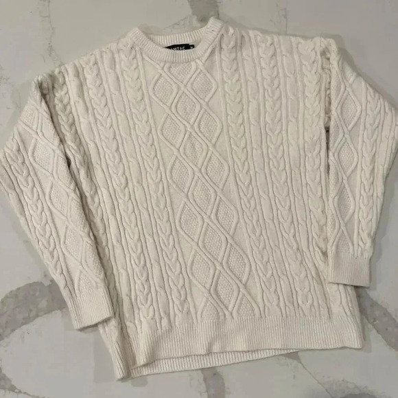 Vamtac Sweaters - Vamtac Oversized Cableknit Crewneck Sweater Pullover Christmas Womens Medium